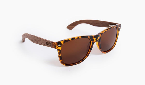 Hailey Square Sunglasses | Black Brown Tortoise & Light Brown Gradient |  DIFF Eyewear